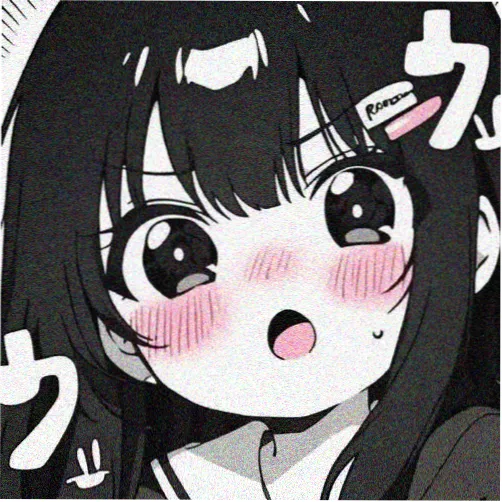 小漫画读者留言者头像示意三：米白底色上的简笔低头侧影